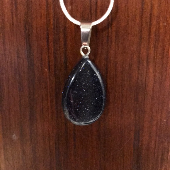 Jewelry - New Black and Blue Sand Pendant